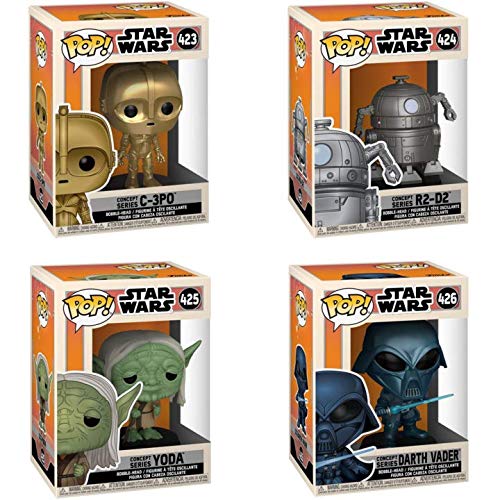 Amazon.com: Funko Star Wars Concept Series Set with Custom 4-Pop